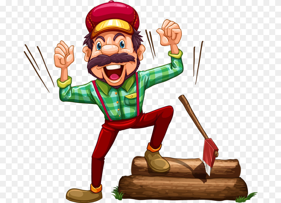 Lenhador Wood Angry Lumberjack Cartoon, Baby, Person, Face, Head Png