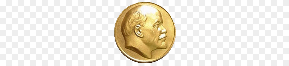 Lenin, Gold, Coin, Money Png