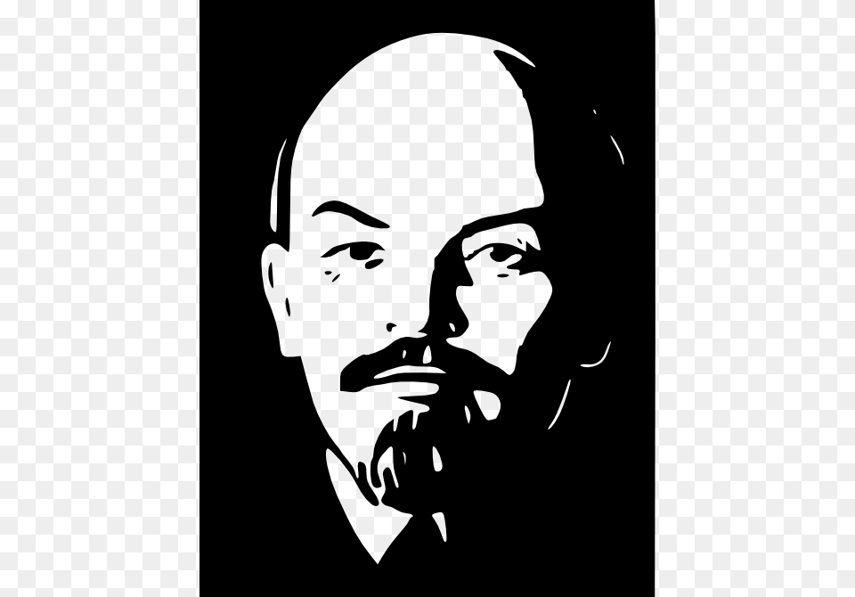 Lenin, Stencil, Adult, Male, Man Png