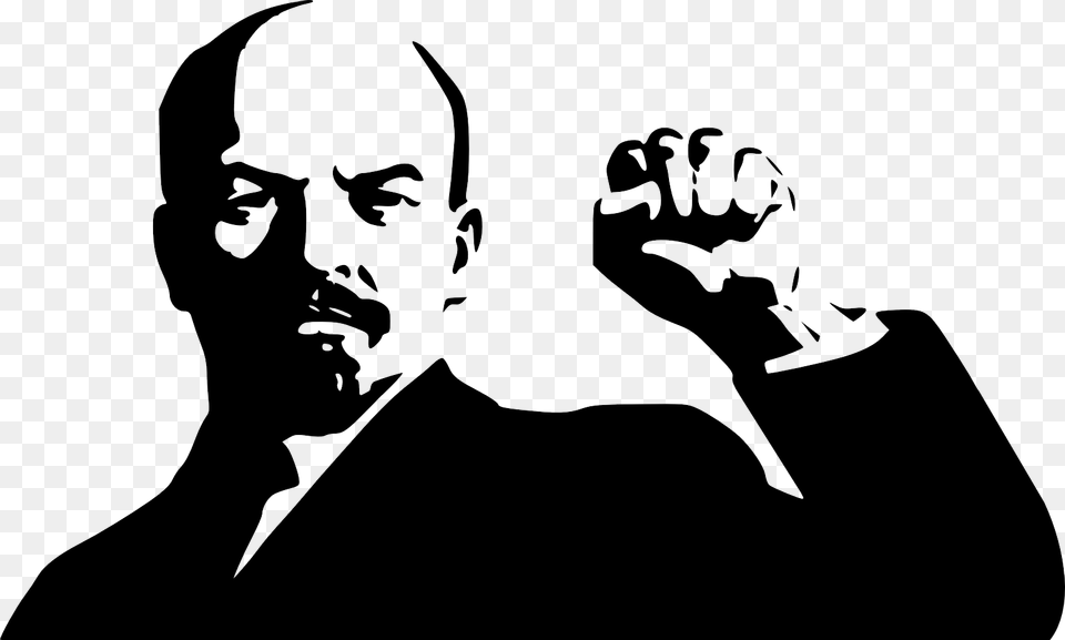 Lenin, Stencil, Person, Man, Male Free Png Download