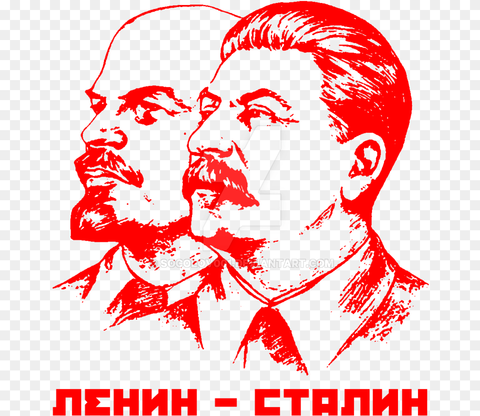 Lenin And Stalin By Socolov001 D940pty 196 Cm 90 Kg, Advertisement, Poster, Adult, Male Free Png