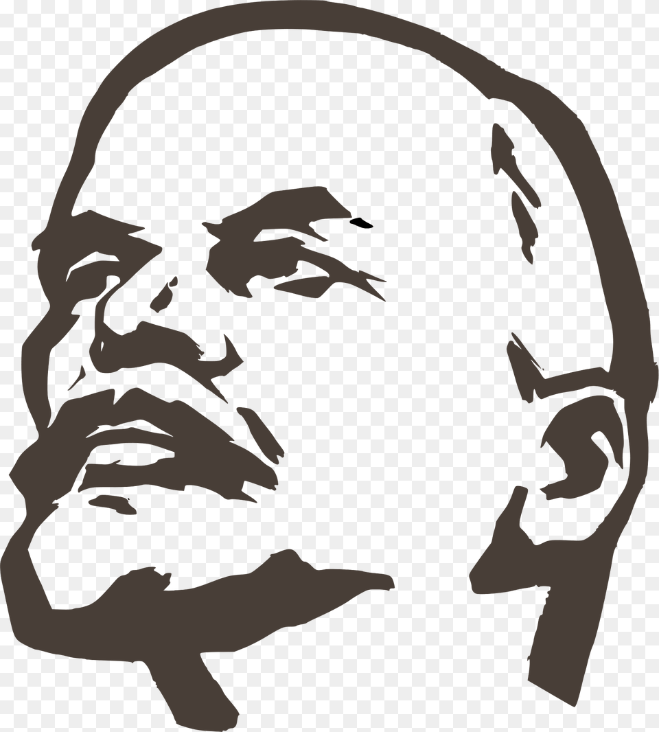 Lenin Clipart, Face, Head, Person, Stencil Png Image