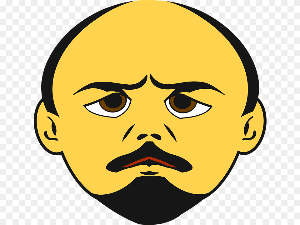 Lenin Emoji, Face, Head, Person, Photography Png Image