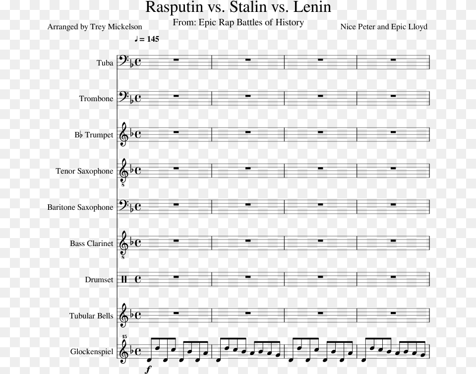 Lenin Sheet Music Composed By Nice Peter And Epic Lloyd Document, Gray Png Image