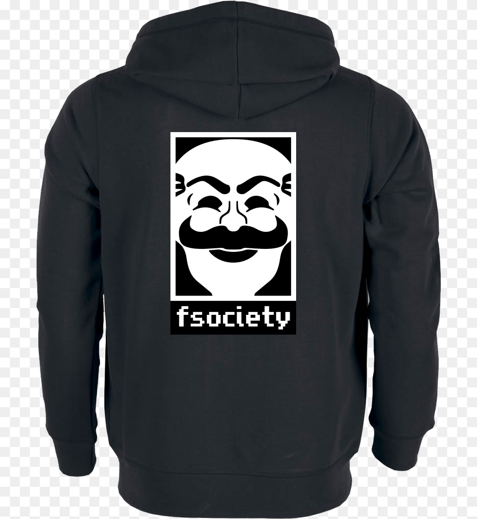 Lennart Fsociety Sweatshirt Stanley Hoodiejacket Black, Sweater, Knitwear, Hoodie, Clothing Free Png Download