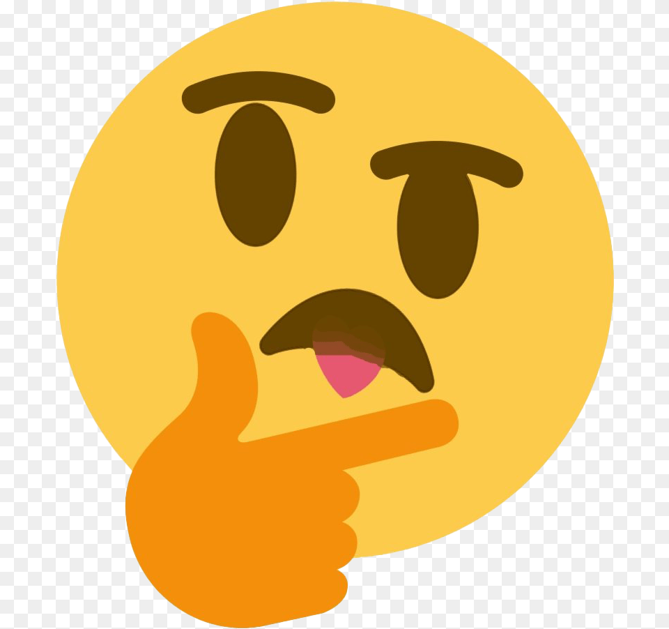 Lenny Face Emoji Photos Discord Thinking Emoji, Body Part, Finger, Person, Hand Png Image