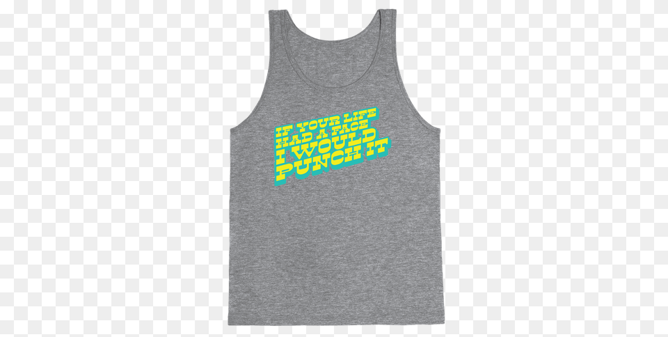 Lenny Face Tank Tops Lookhuman, Clothing, Tank Top, Undershirt, Person Free Png