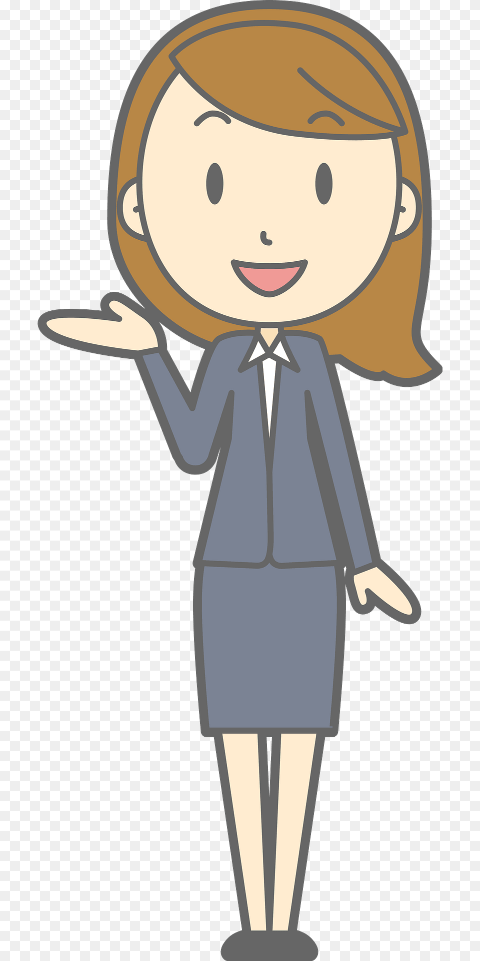 Lenore Businesswoman Acting As A Guide Clipart, Book, Comics, Publication, Clothing Free Transparent Png