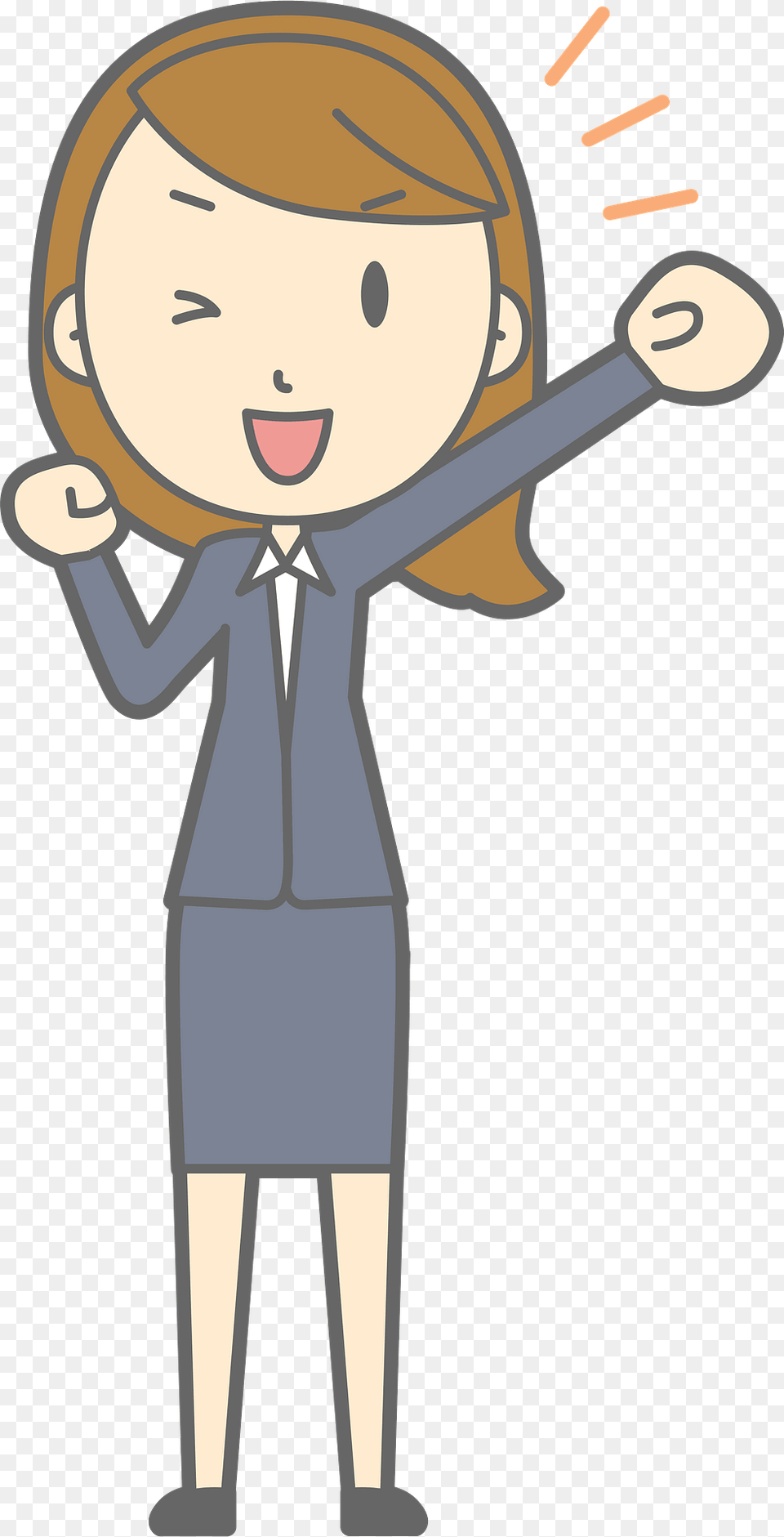 Lenore Businesswoman Is Cheering Clipart, Book, Comics, Publication, Person Png