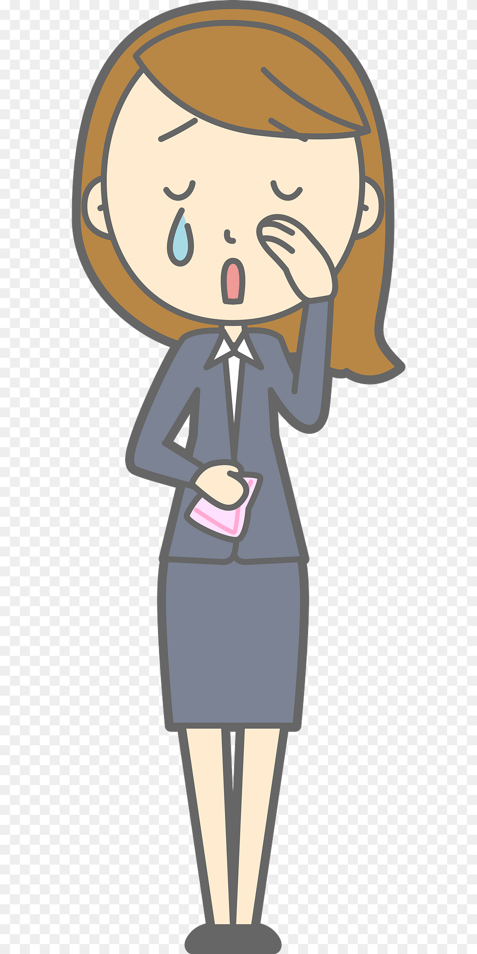 Lenore Businesswoman Is Crying Clipart, Book, Comics, Publication, Person Png