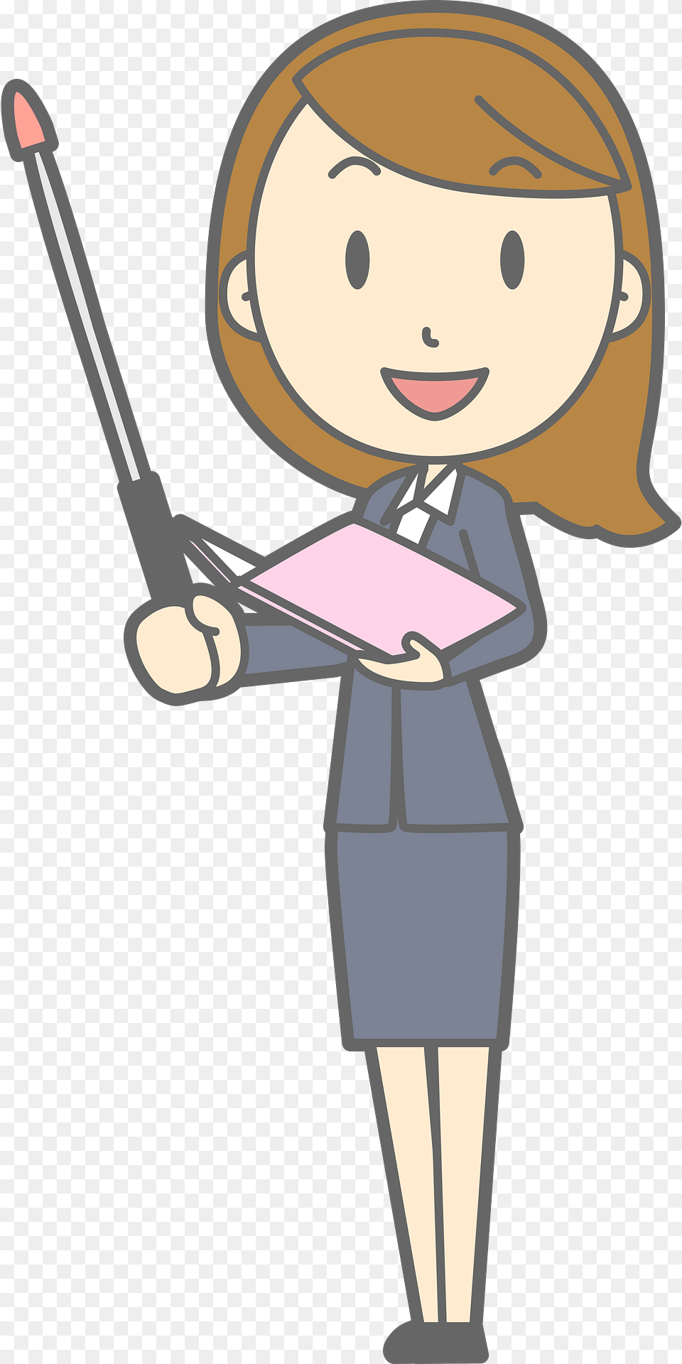 Lenore Businesswoman Is Giving A Presentation Clipart, Book, Comics, Person, Publication Free Png