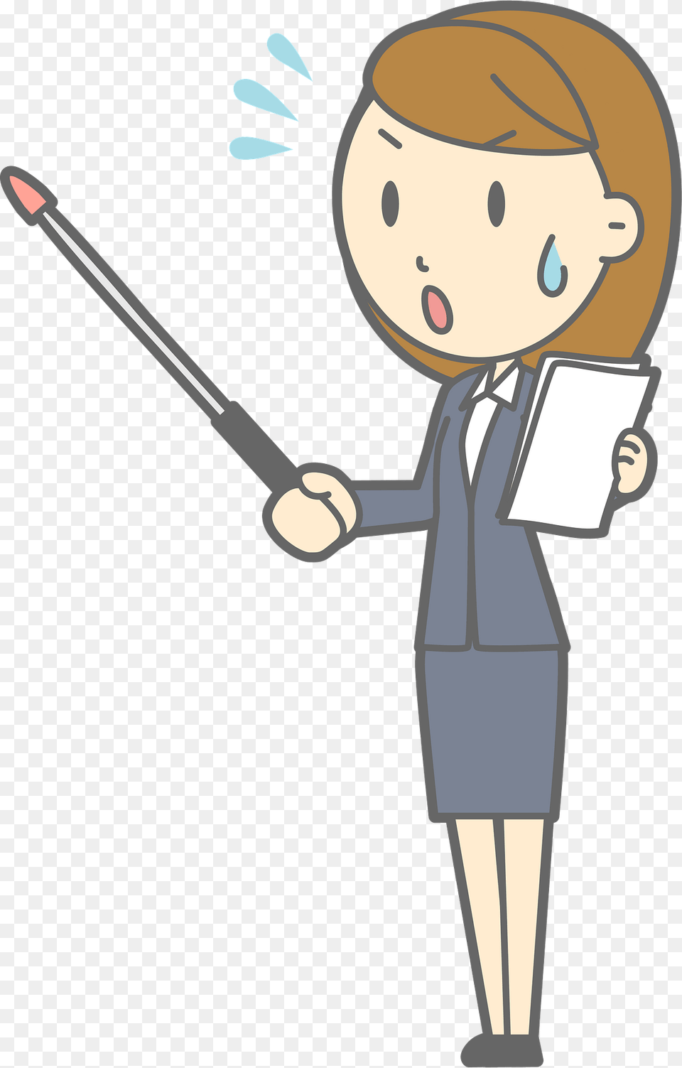 Lenore Businesswoman Is Giving A Presentation Clipart, Face, Head, Person, Cleaning Png Image