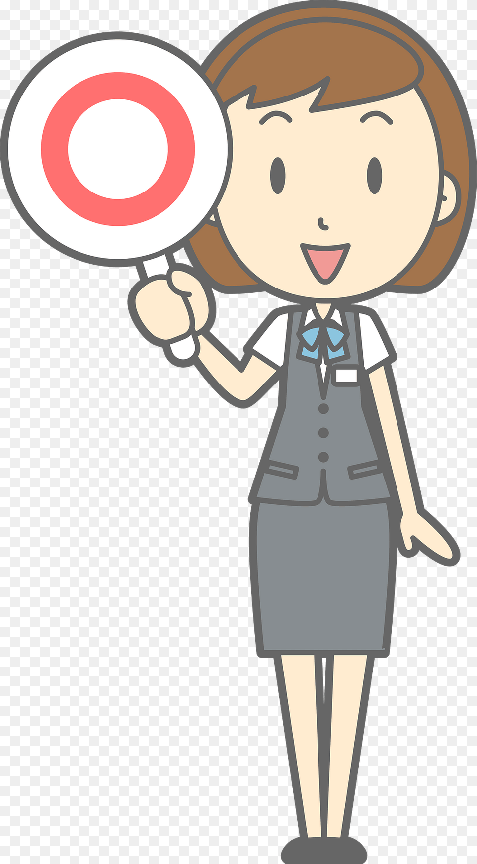 Lenore Businesswoman Is Holding An O Sign Clipart, Book, Comics, Publication, Person Png Image