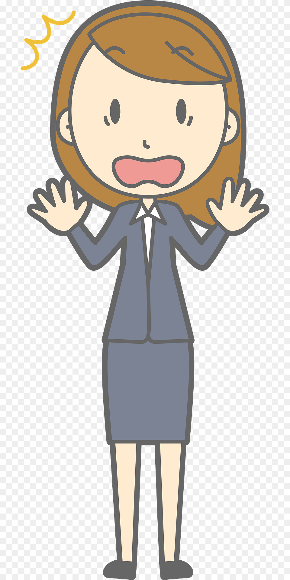 Lenore Surprised Businesswoman Clipart, Book, Comics, Publication, Clothing Free Png Download