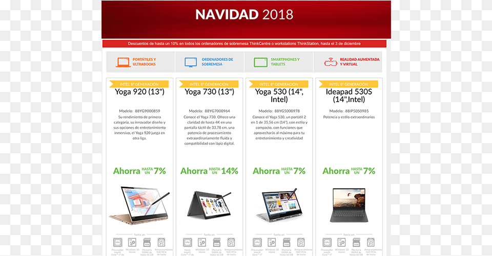 Lenovo Descuentos Navidad Lenovo Yoga 920 13ikb 2in1 Notebook Silber I7, Computer, Electronics, File, Webpage Png Image