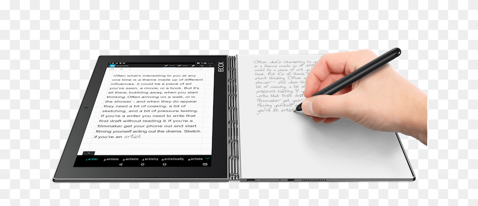 Lenovo Yoga Book Lenovo Yoga Book, Computer, Electronics, Tablet Computer, Pen Png Image