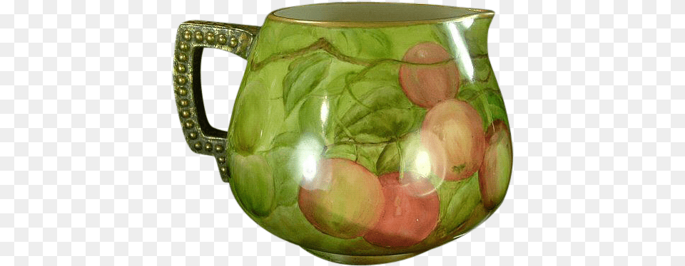 Lenox American Belleek Cider Or Lemonade Pitcher Apples Belleek Pottery, Vase, Porcelain, Jar, Cup Free Png Download
