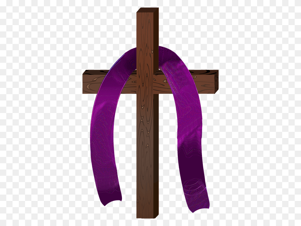 Lent Cross, Purple, Symbol Free Png Download