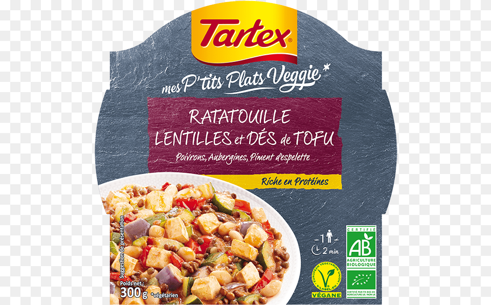 Lentilles Et Tofu Tartex Plat Cuisines Bio, Advertisement, Poster, Food, Meal Png Image