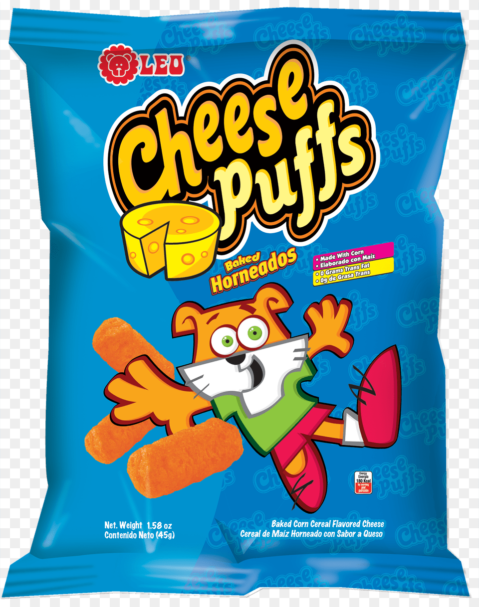 Leo Cheese Puffs Oz, Food, Snack, Sweets Png