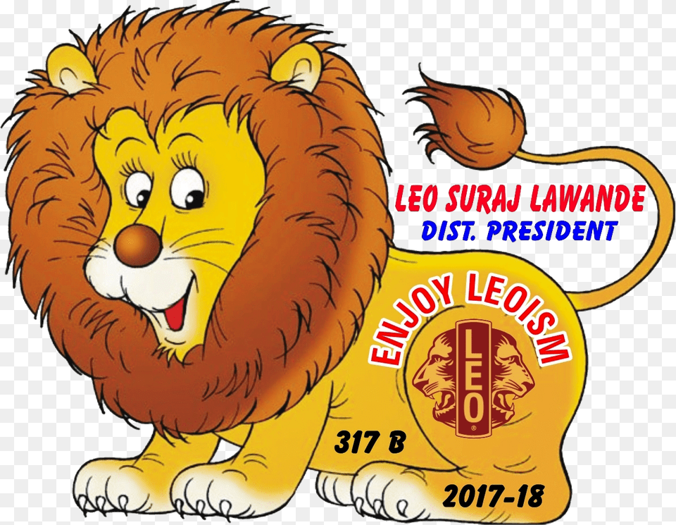Leo District 317 B 2017 18 Logo Lion Picture For Kids, Animal, Mammal, Tiger, Wildlife Png Image