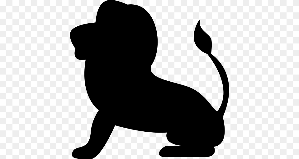 Leo Icon, Gray Free Transparent Png
