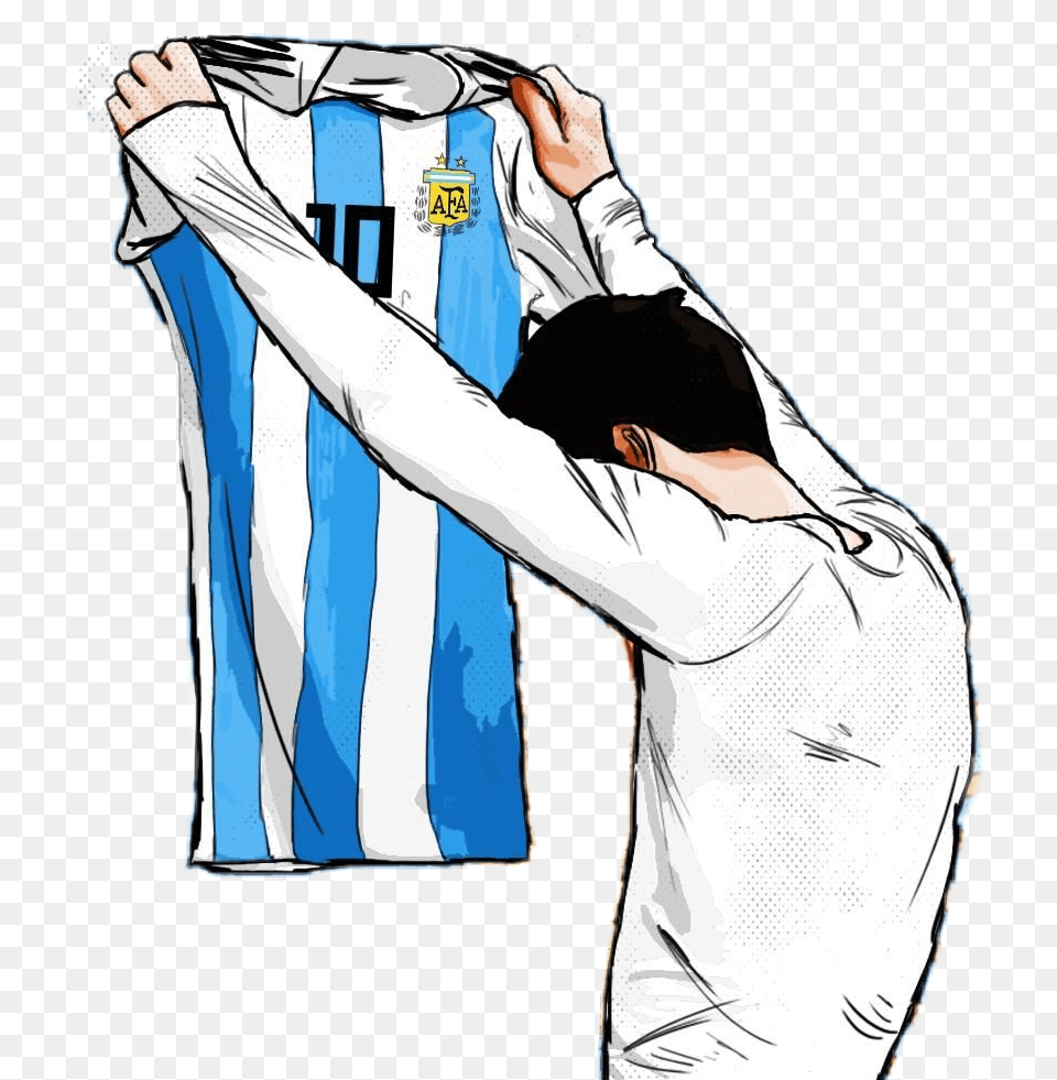 Leo Messi Argentina Football Goal Jersey Like Love Uzb, Clothing, Shirt, Adult, Male Free Png Download