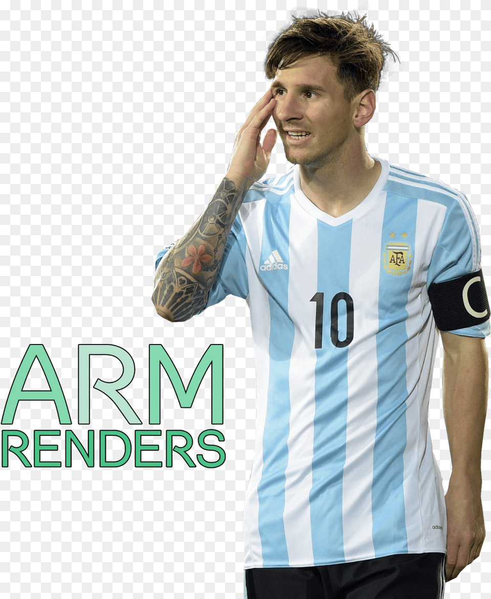 Leo Messi Render By Armrenders Player, T-shirt, Clothing, Shirt, Adult Png Image