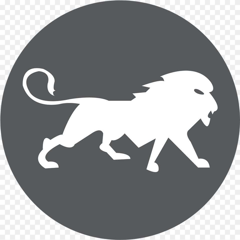 Leo The Lion Leo, Silhouette, Stencil, Animal, Mammal Free Png Download