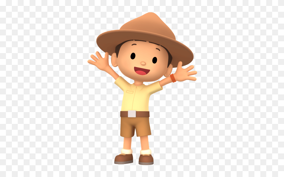 Leo The Wildlife Ranger Hands Up, Clothing, Hat, Baby, Person Png