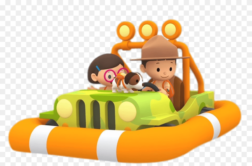 Leo The Wildlife Ranger On His Floating Jeep, Baby, Person, Face, Head Png