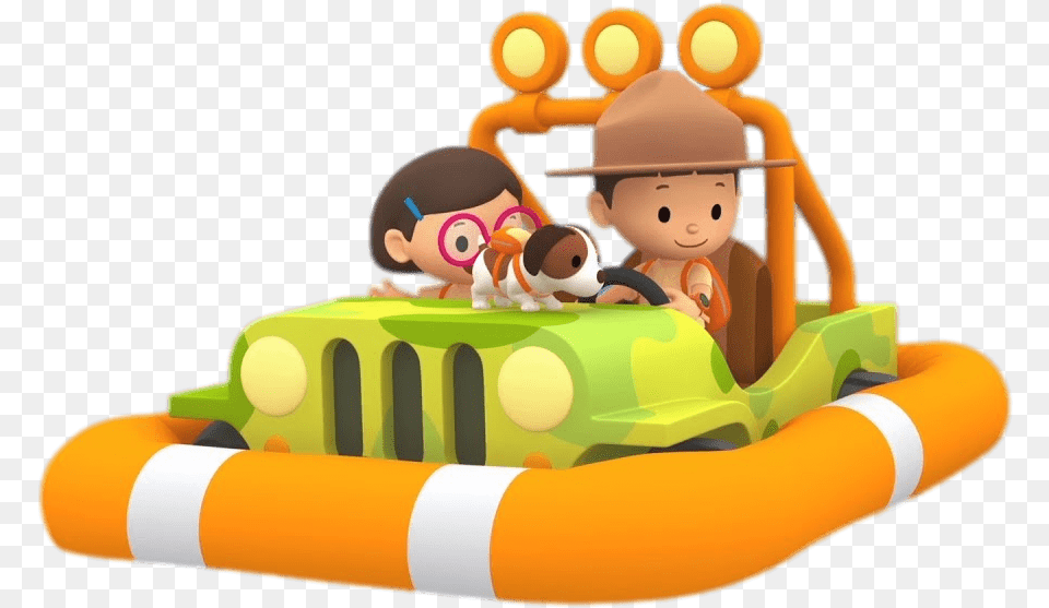 Leo The Wildlife Ranger On His Floating Jeep Leo The Wildlife Ranger, Baby, Person, Face, Head Free Png Download