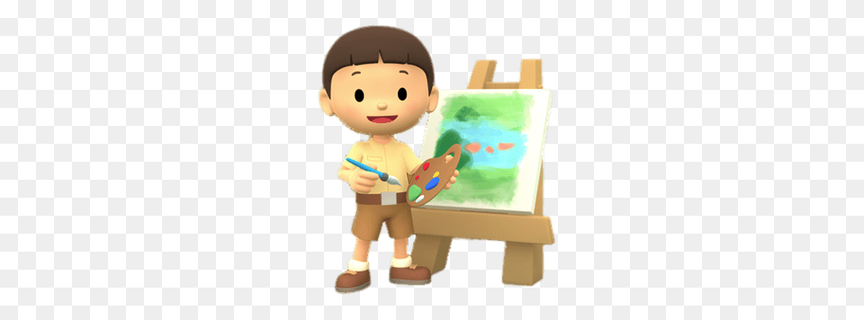Leo The Wildlife Ranger Painting, Brush, Canvas, Device, Tool Free Png