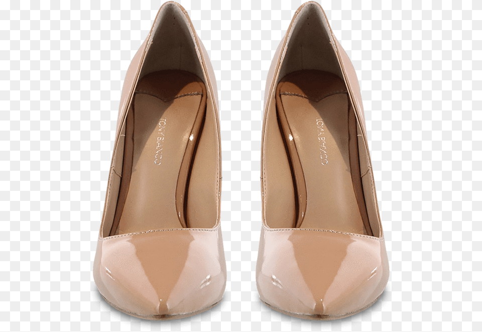 Leola Nude Patent Front High Heels Heels Front View, Clothing, Footwear, High Heel, Shoe Png Image