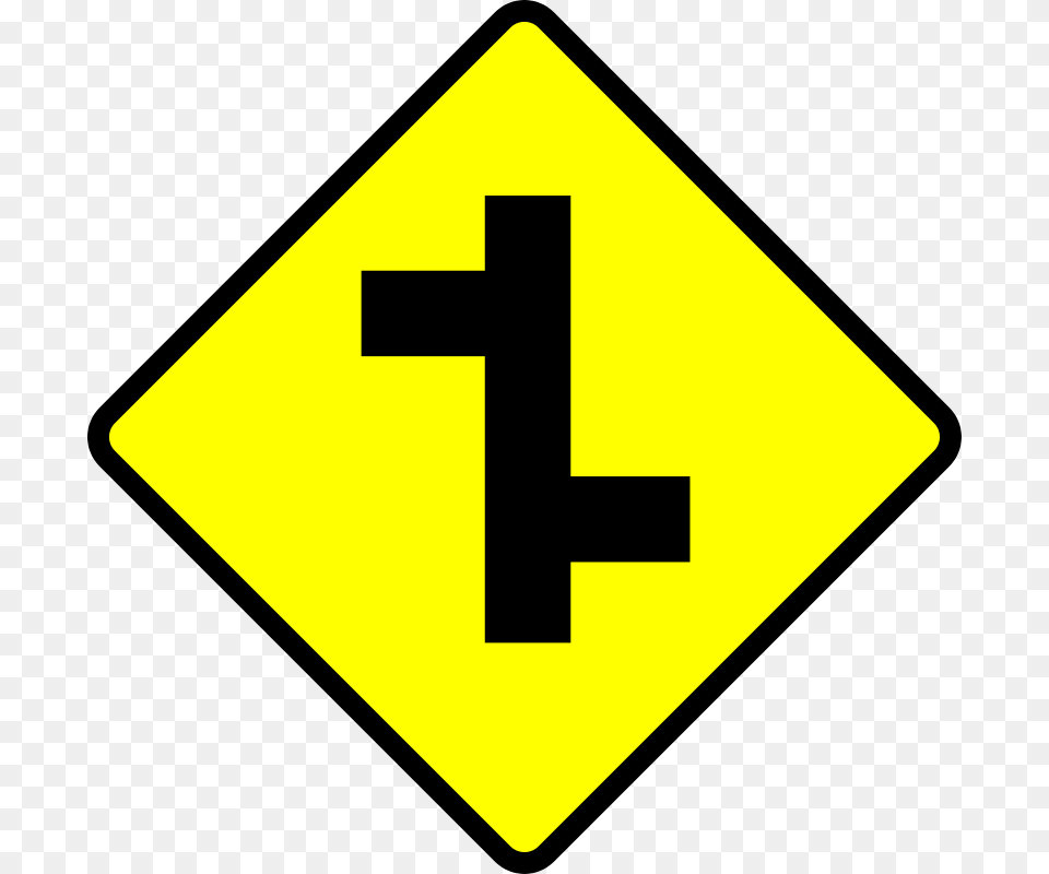 Leomarc Cautio 2t Junction, Sign, Symbol, Road Sign Png