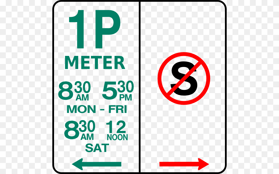 Leomarc Sign Parking And No Standing Clip Art Vector, Symbol, Text, Number, Road Sign Free Png Download