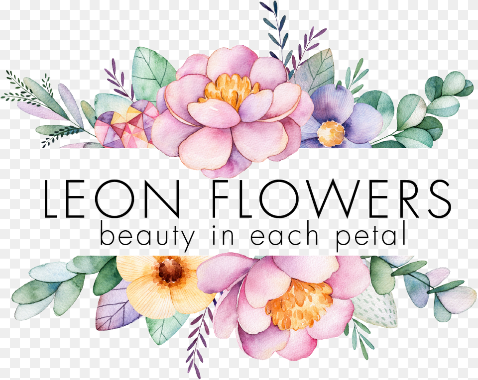 Leon Flowers Inc Transparent Background Flower Frame, Art, Floral Design, Graphics, Pattern Png