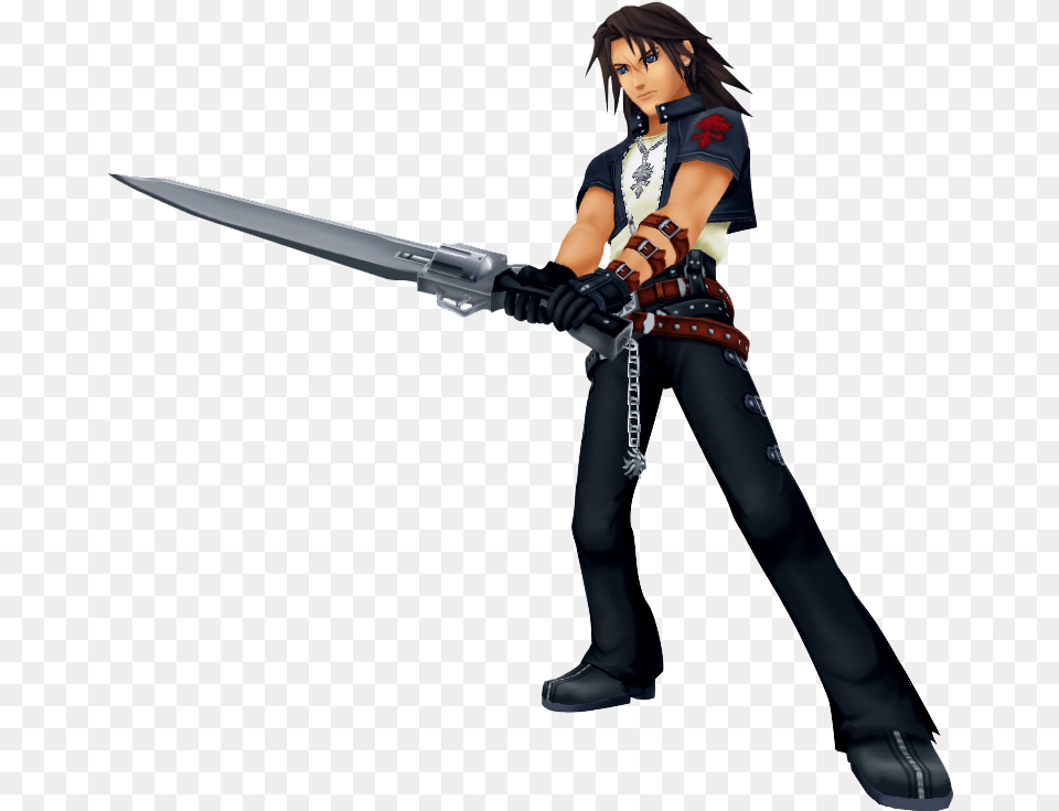 Leon Kh Kingdom Hearts Squall, Weapon, Sword, Blade, Dagger Free Png Download