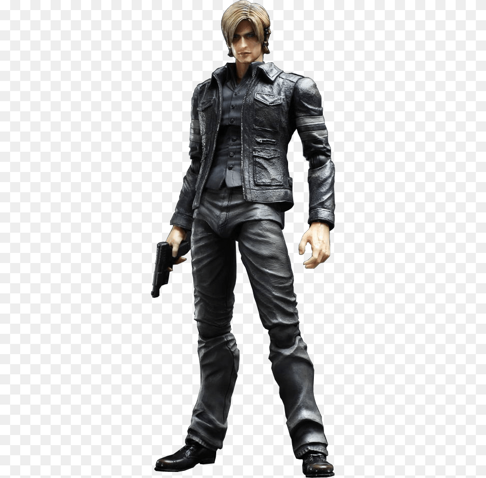 Leon S Kennedy Figures, Clothing, Coat, Costume, Person Free Png