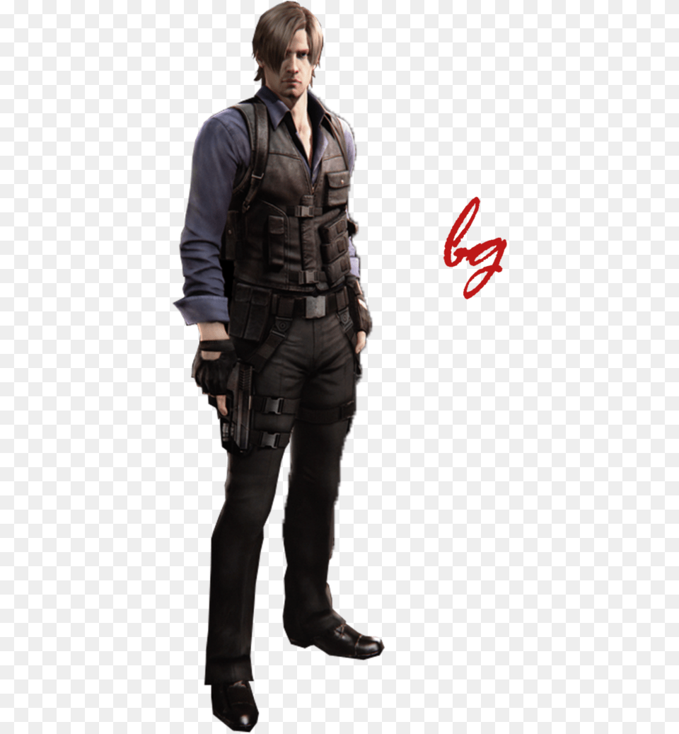 Leon S Kennedy Resident Evil 6 Personajes, Vest, Clothing, Coat, Jacket Png