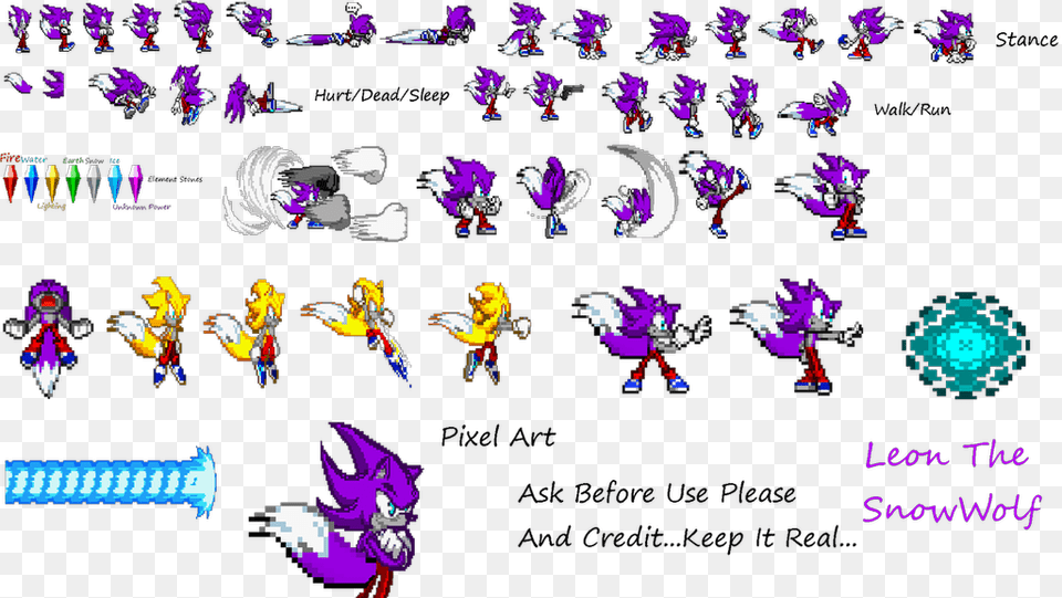 Leon The Snowwolf Sprites, Purple, Person Free Png