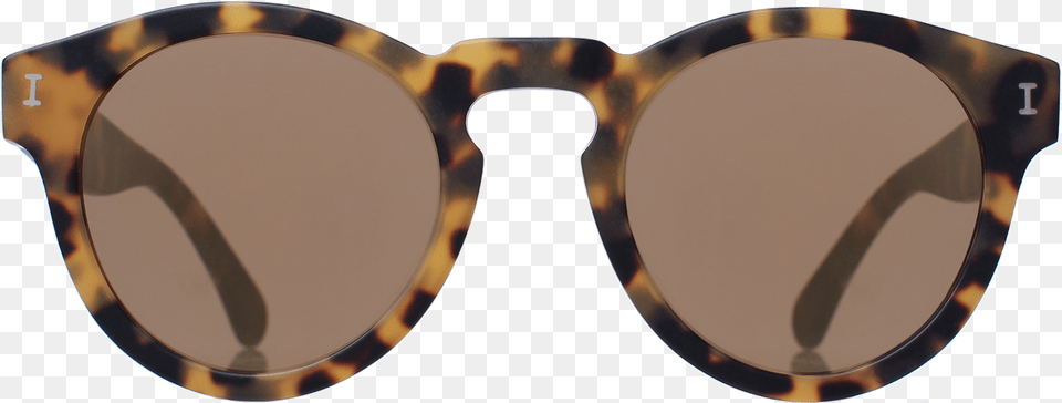 Leonard Matte Tortoise With Gold Mirrored Lenses Front Close Up, Accessories, Sunglasses, Glasses Free Transparent Png