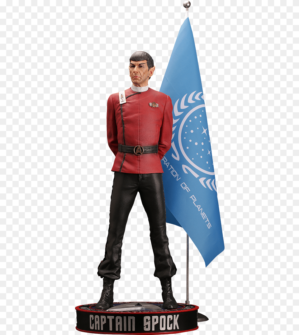 Leonard Nimoy As Captain Spock 1 Star Trek Statue, Sleeve, Clothing, Long Sleeve, Person Free Transparent Png