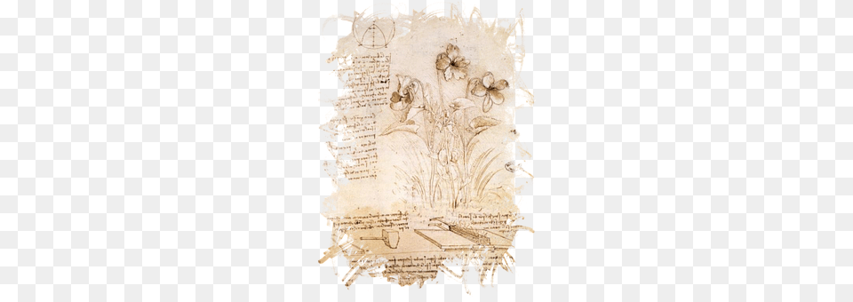 Leonardo Da Vinci Text, Page, Painting, Art Free Transparent Png