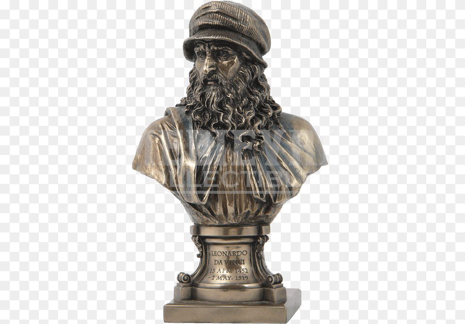Leonardo Da Vinci Bust Leonardo Da Vinci Sculptures, Art, Bronze, Adult, Male Free Transparent Png