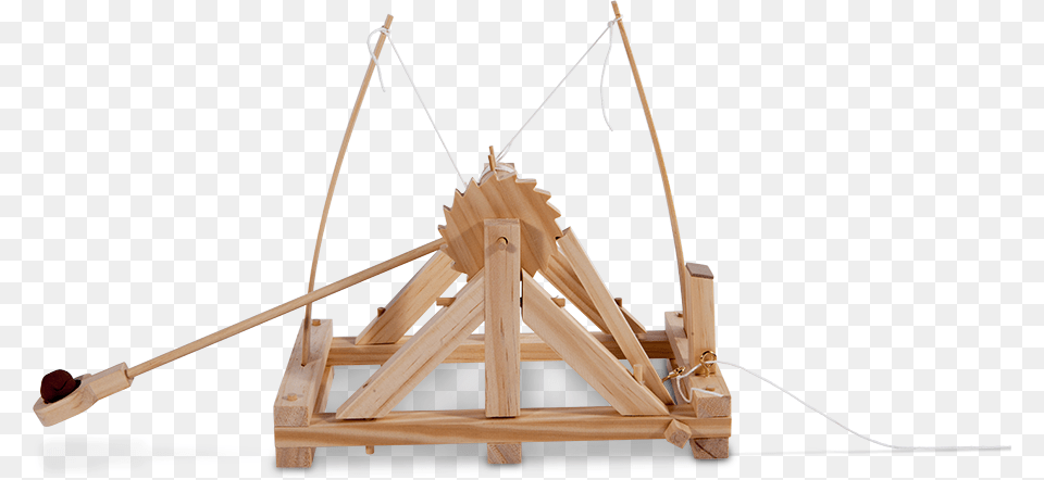 Leonardo Da Vinci Catapult Da Vinci39s Catapult Side View, Wood, Furniture Png Image