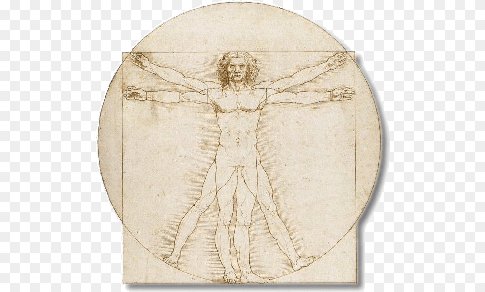 Leonardo Da Vinci Vitruvian Man Full Leonardo Da Vinci Vitruvian Man For Kids, Art, Cross, Symbol, Painting Free Transparent Png
