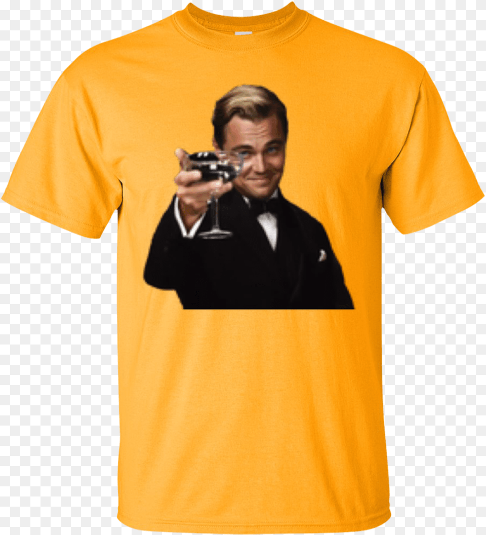 Leonardo Dicaprio Great Gatsby T Shirt Mr Pefe Bow Tie And Pochet Combination, Clothing, Photography, T-shirt, Adult Png Image