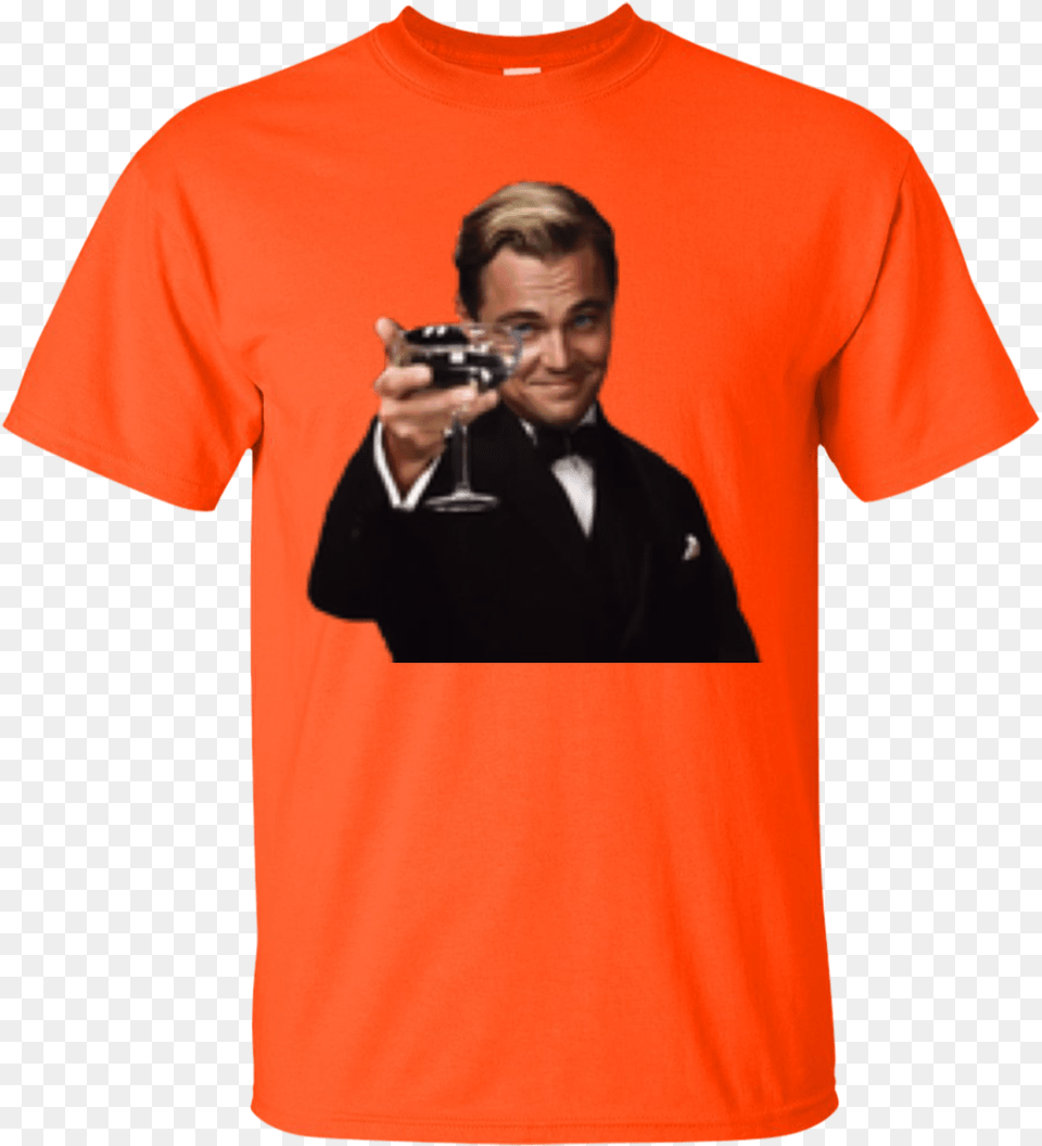 Leonardo Dicaprio Great Gatsby T Shirt Shirt, Clothing, T-shirt, Photography, Adult Free Png Download