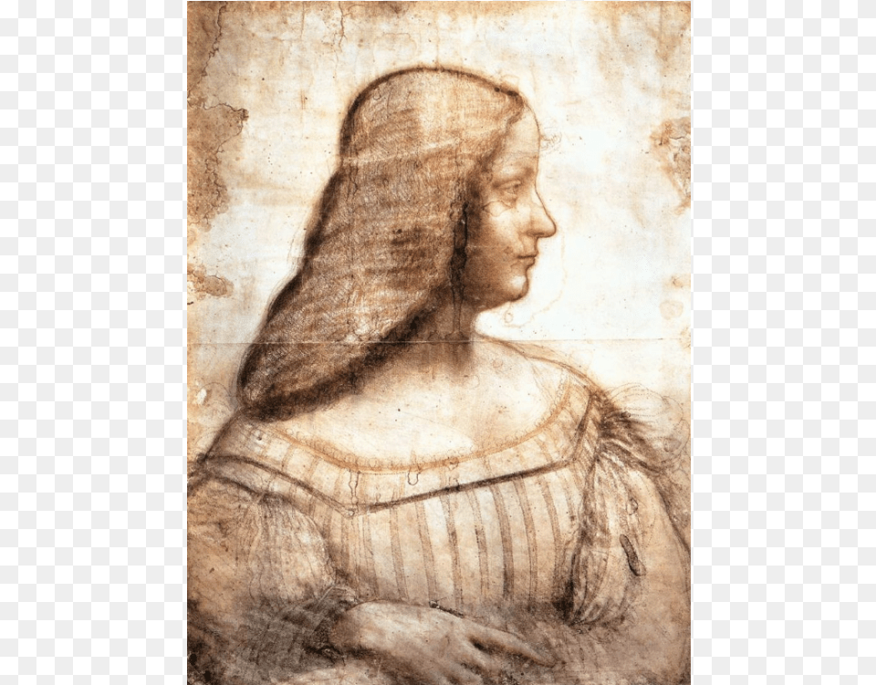 Leonardo Isabella D Este, Adult, Person, Painting, Female Free Png